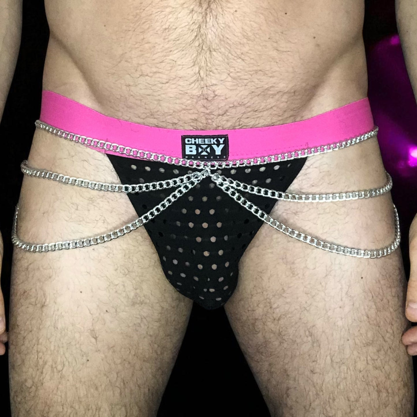 Mens Reversible Bum Chain Loops by Cheeky Boy Harness
