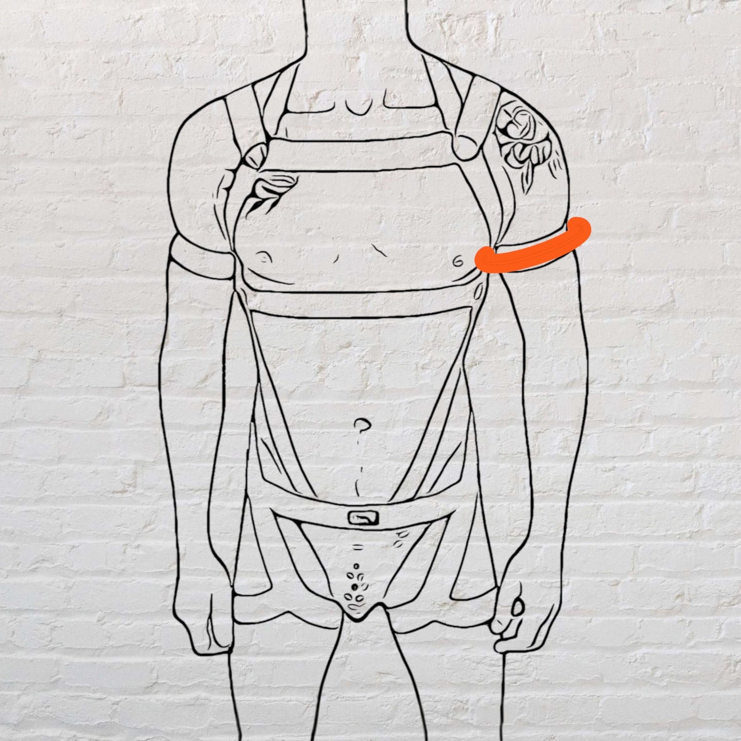 Hi-Vis Reflective Bicep Bands - Neon Orange
