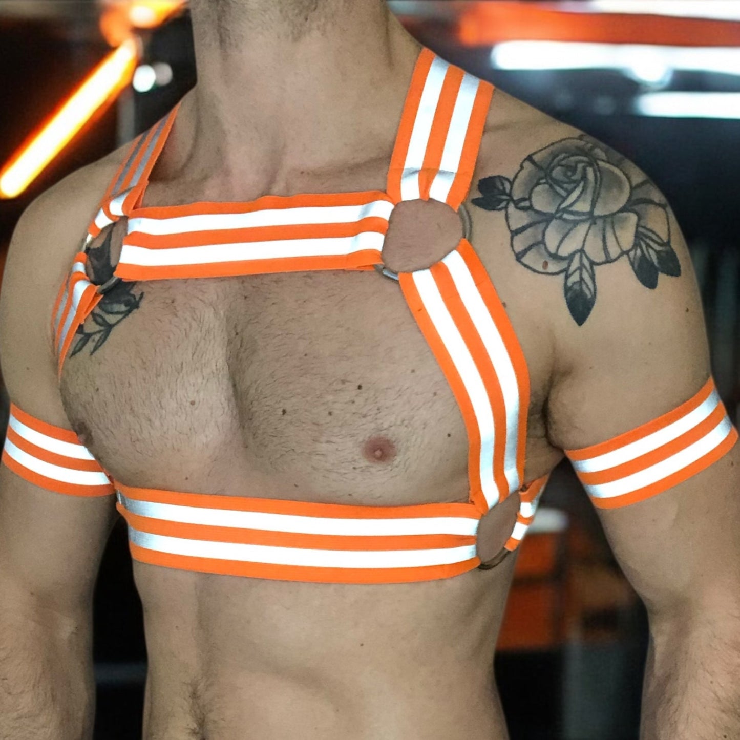 Hi-Vis Reflective Bicep Bands - Neon Orange