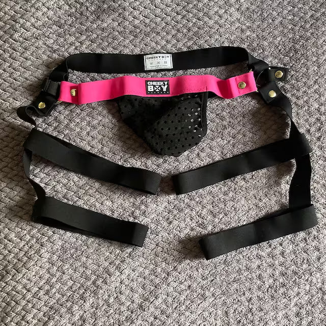 2 Tone Harness Shorts with Optional Clip On Jockstrap