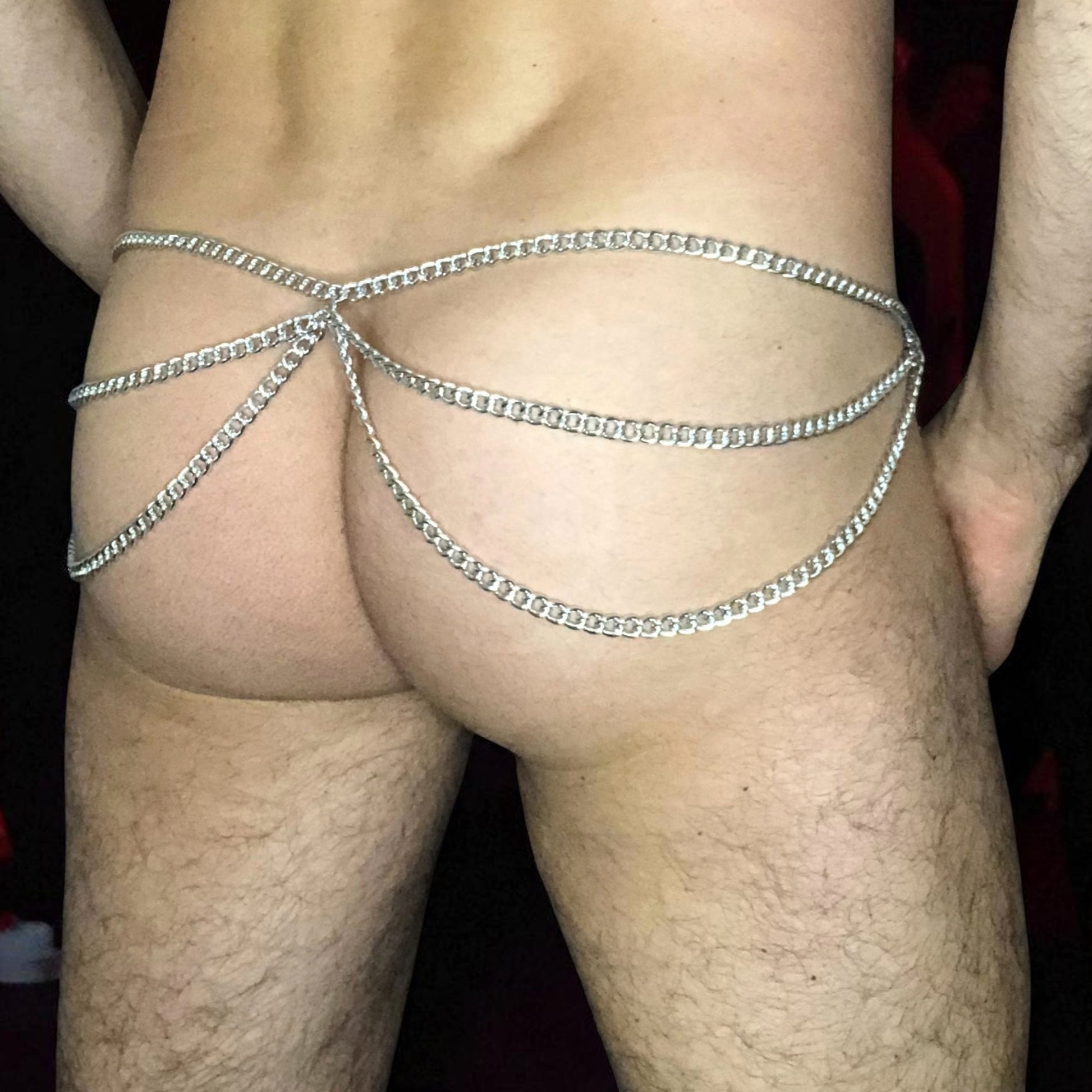 Mens Reversible Bum Chain Loops by Cheeky Boy Harness