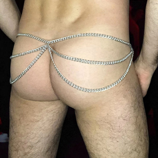 Mens Reversible Bum Chain Loops by Cheeky Boy Harness