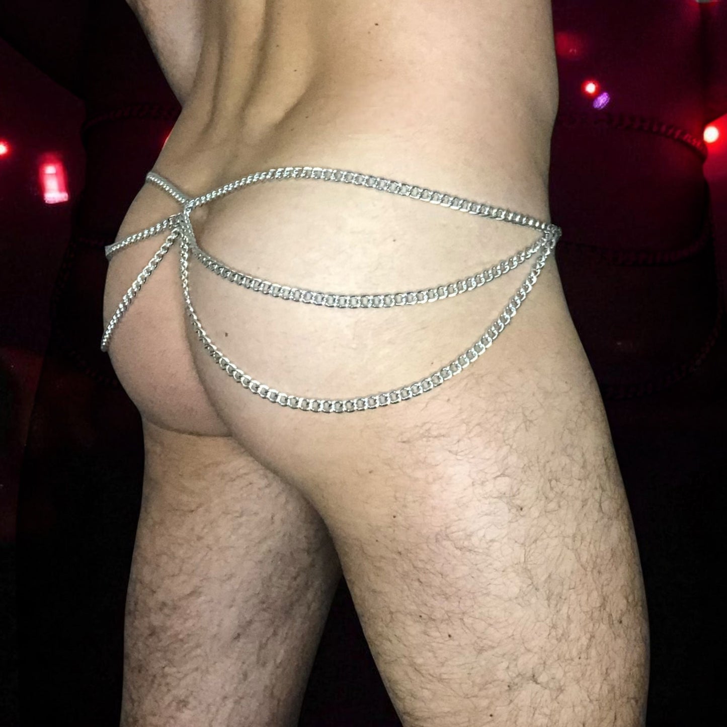 Mens Reversible Bum Chain Loops by Cheeky Boy Harness