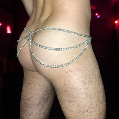 Mens Reversible Bum Chain Loops by Cheeky Boy Harness