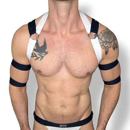 Sailor Style Interchangeable Harness with Jockstrap & Gold Chains